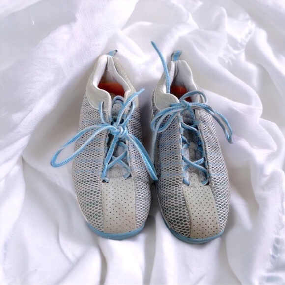 Pearl Izumi Gray Blue 5053 Cycling Lace Up Low Top Mesh Sneakers US 6 Euro 37 - Picture 3 of 9